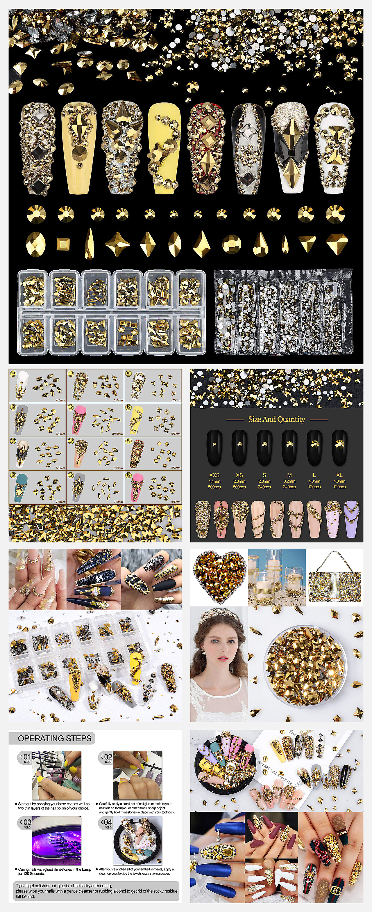 亚马逊主图 美甲 异形钻（图ZMzAyODc5MjQ0） - 修图/后期 - 站酷设计师甄甄_Phoebe原创素材 - 站酷ZCOOL