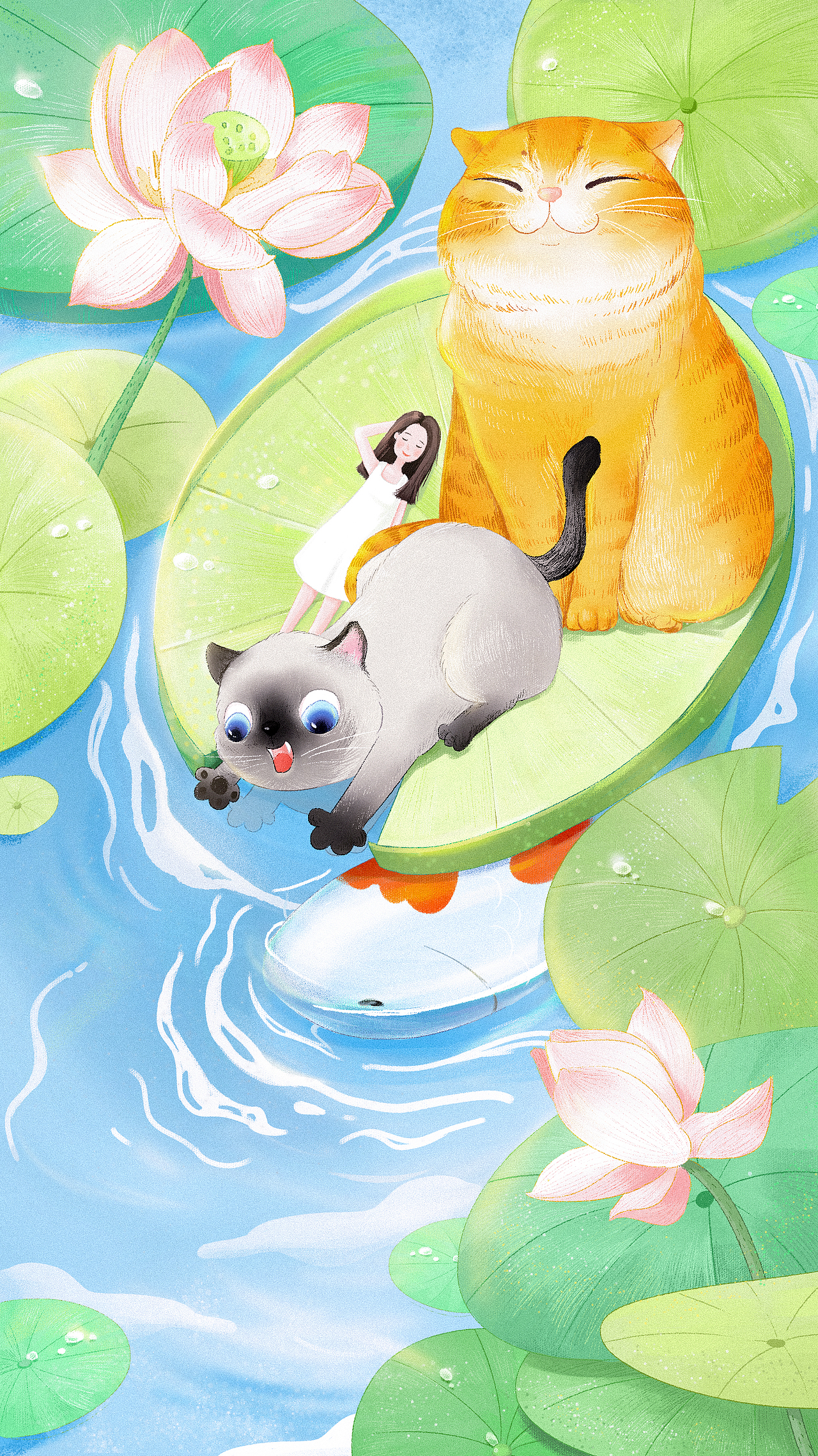 2021.07.17
连雨不知春去,一晴方觉夏深<br>/<br>我们要一直在一起呀!