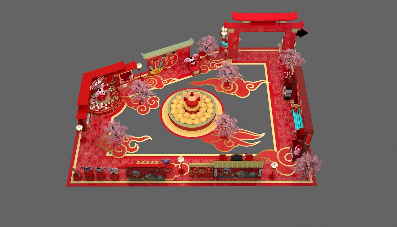 重庆奥莱阳光世纪新年美陈