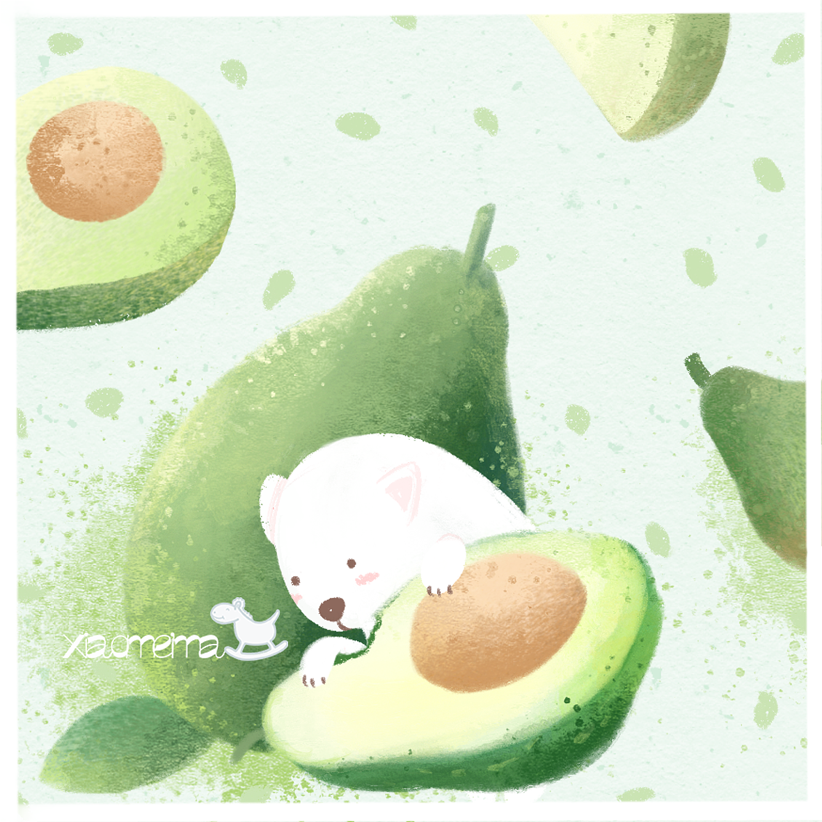 《萌宠偷吃》牛油果——小美马