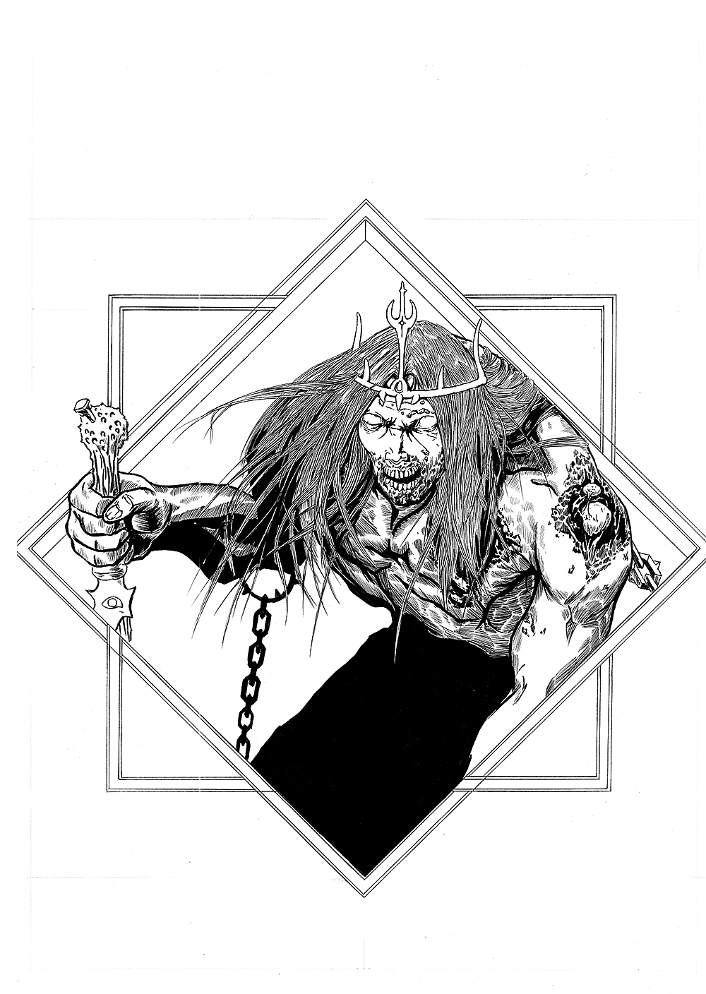 【黑暗之潮】之前的漫画线稿（图ZNTQ5ODEwNDg=） - 单幅漫画 - 站酷设计师推拉原创素材 - 站酷ZCOOL