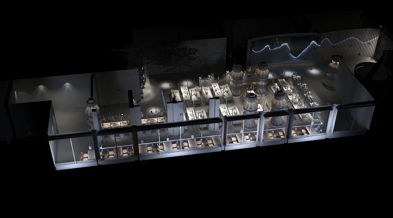 一套餐饮空间设计（图ZMjc1MTk3MDA=） - 家装设计 - 站酷设计师大大大白天原创素材 - 站酷ZCOOL