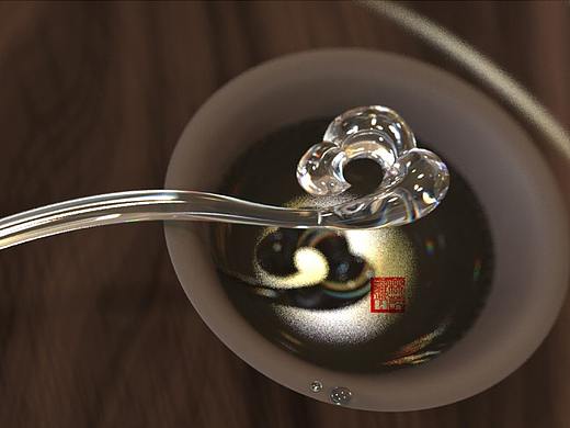 《赝古今趣》仿古风配饰集.云纹琉璃簪.3D珠宝设计