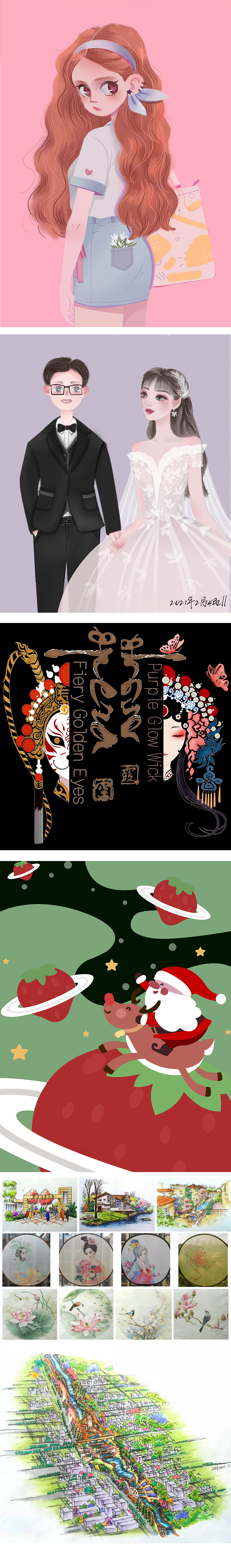 插画手绘临摹（图ZMjQ4NTk1MDky） - 艺术插画 - 站酷设计师zhou访晴原创素材 - 站酷ZCOOL