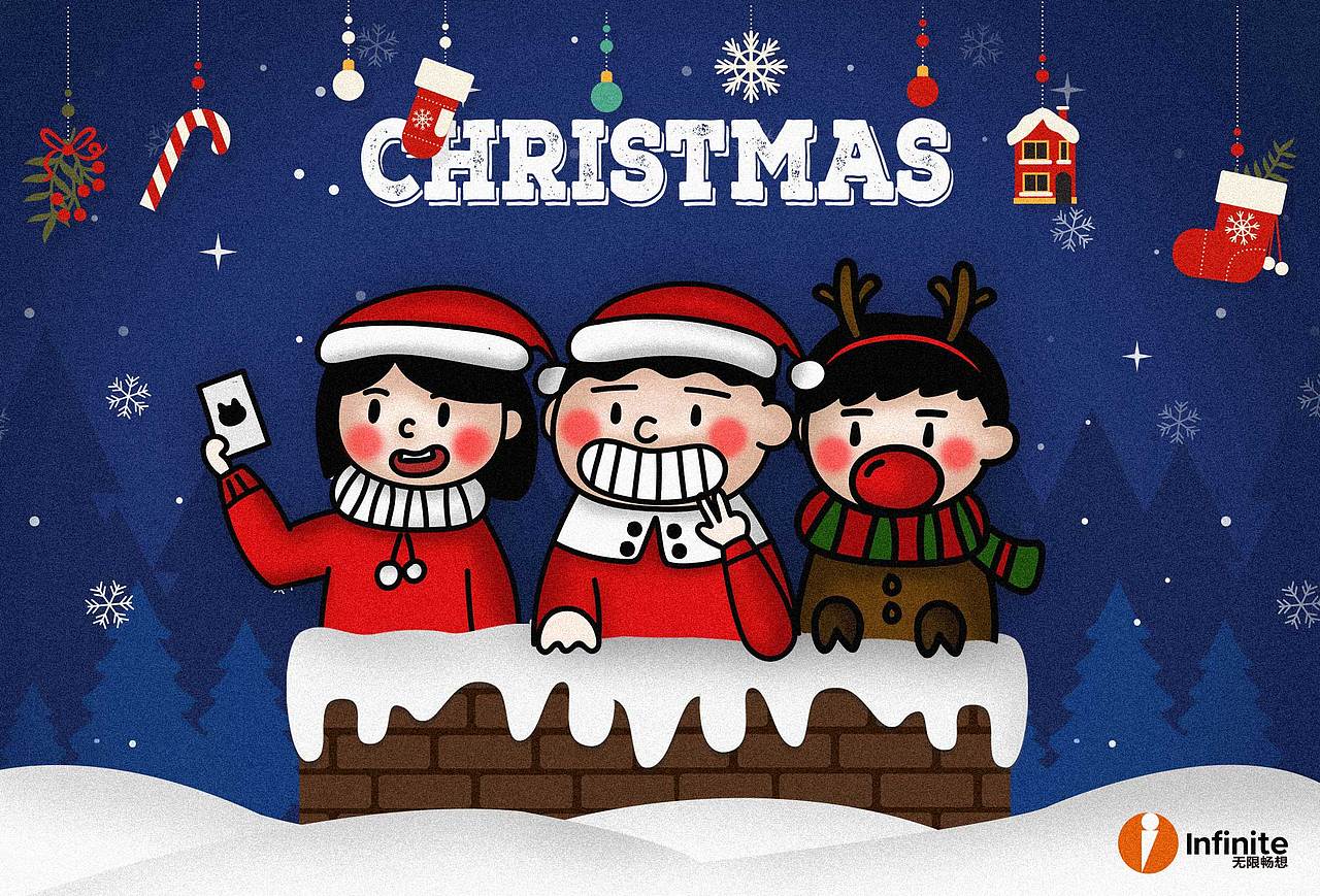 圣诞快乐（图ZMTAwMTMwNTY4） - 宣传物料 - 站酷设计师尹百万77原创素材 - 站酷ZCOOL