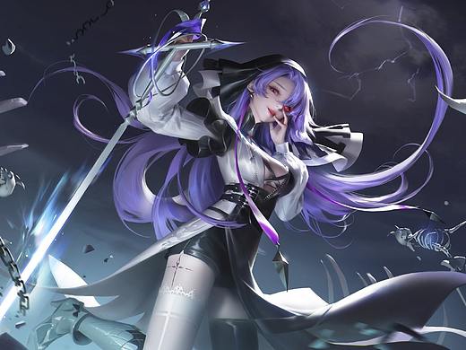 #匠人绘教程#横版插图美少女的绘制教程