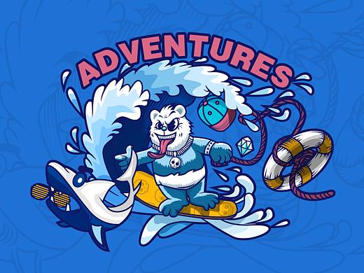 练习的一幅小潮流插画