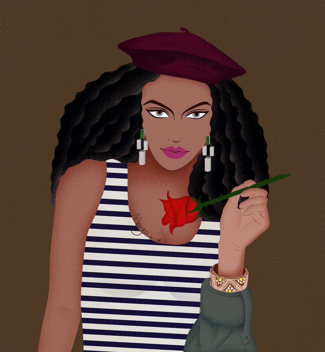 早些时候画的头像（图ZMTU1MTE0NTY0） - 商业插画 - 站酷设计师Mango1219原创素材 - 站酷ZCOOL