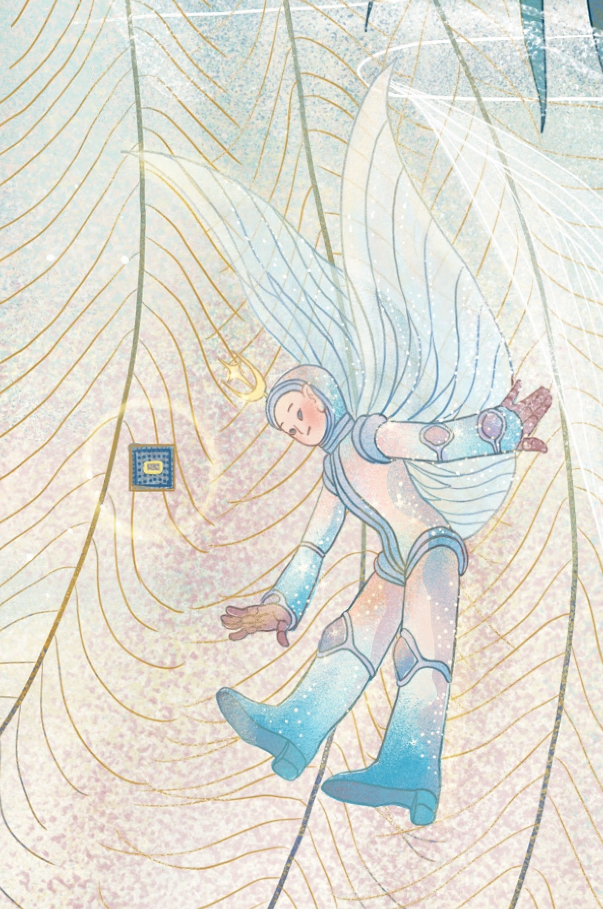 莲华世界-华为p30概念设计插画