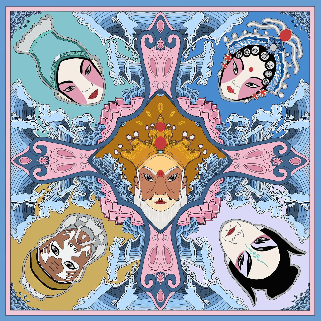 国粹京剧脸谱白蛇传