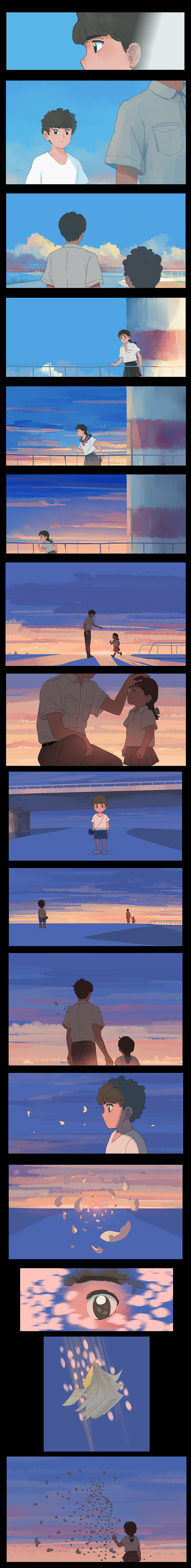 《青空·彼岸》 漫画1～4话完整版（图ZNzMyMDQ2ODg=） - 创作习作 - 站酷设计师邦乔彦原创素材 - 站酷ZCOOL