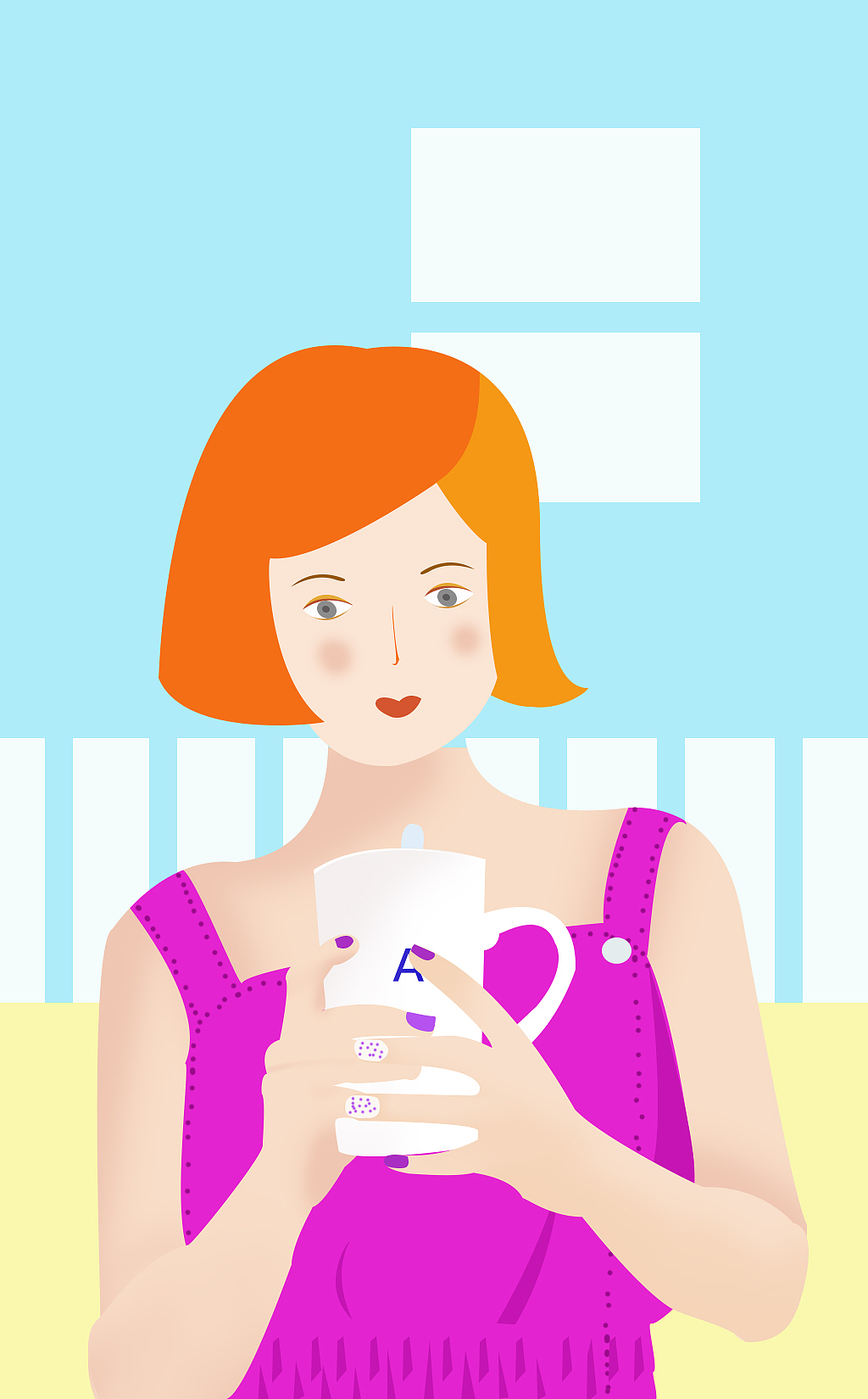 人物插画（图ZMTA4MTYwNjc2） - 商业插画 - 站酷设计师桔子大人了原创素材 - 站酷ZCOOL