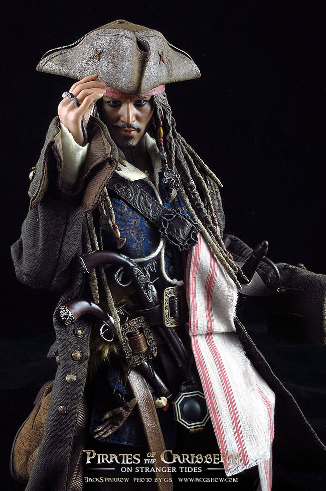 hottoys02dx060216加勒比海盗4惊涛怪浪杰克船长小拍