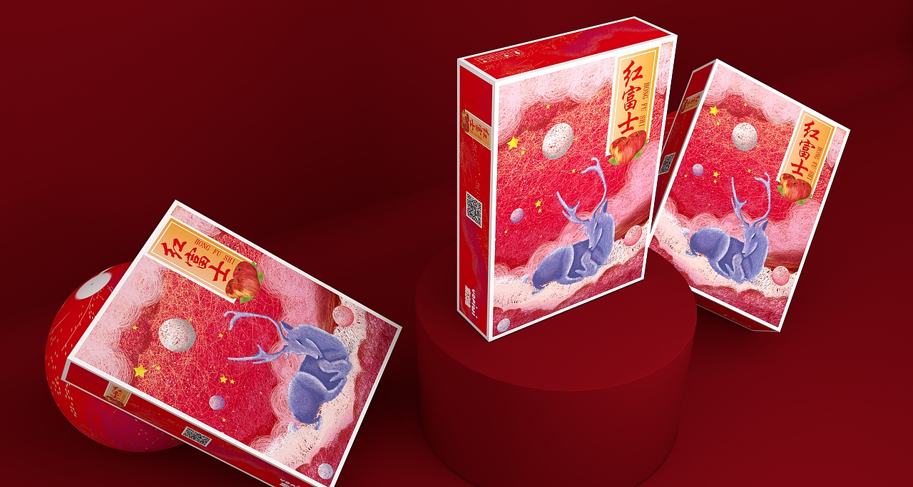 精品水果包装 苹果包装 礼盒包装（图ZMjQ3OTI0MDgw） - 包装 - 站酷设计师忻彩包装原创素材 - 站酷ZCOOL