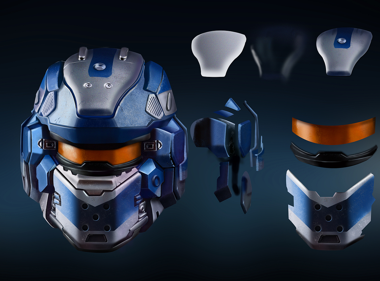 这些部位不仅是使用到了PS,我还使用了一下数位板(wacom影拓5),配合蒙版绘制暗面亮面等。