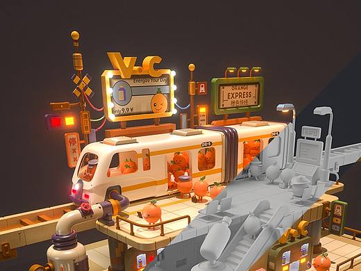 C4D_橙色快线