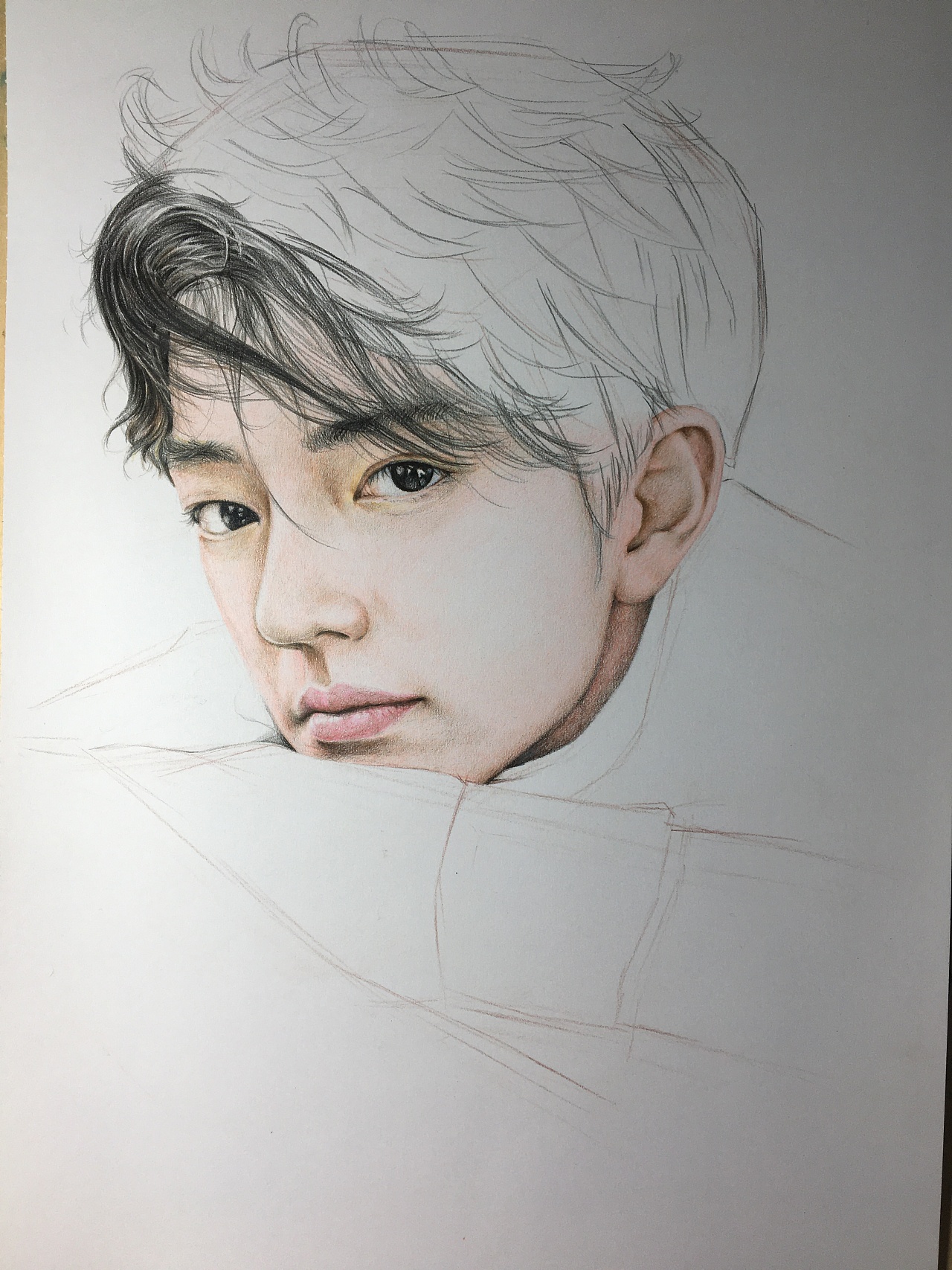 彩铅人像作品-肖战|纯艺术|绘画|金波大叔 - 原创作品 - 站酷 (zcool)