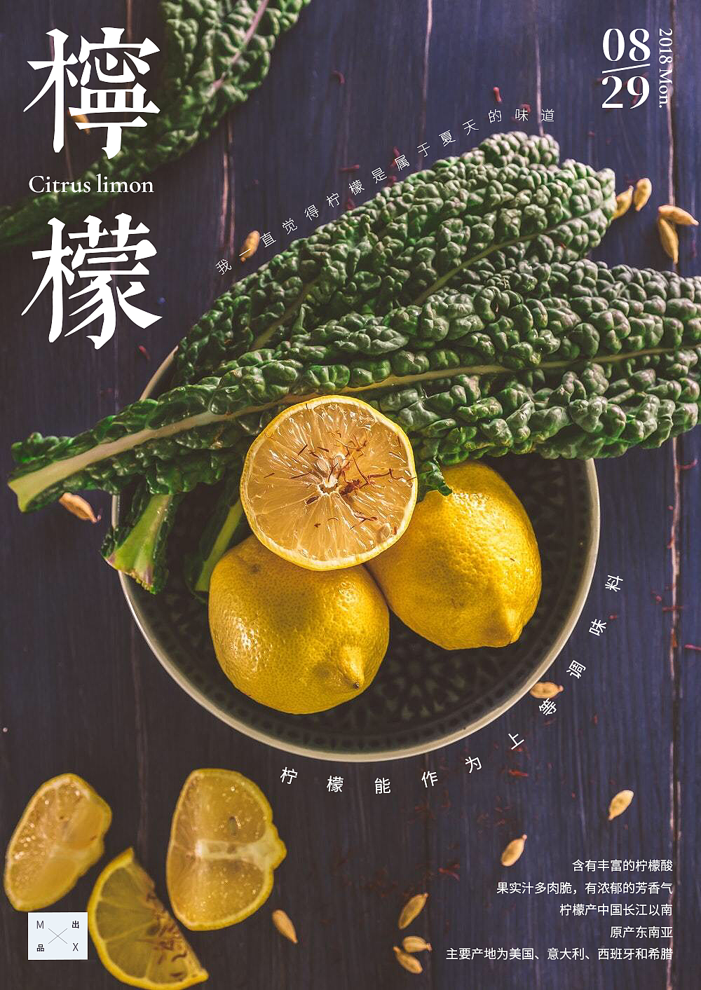 主题海报之一:柠檬