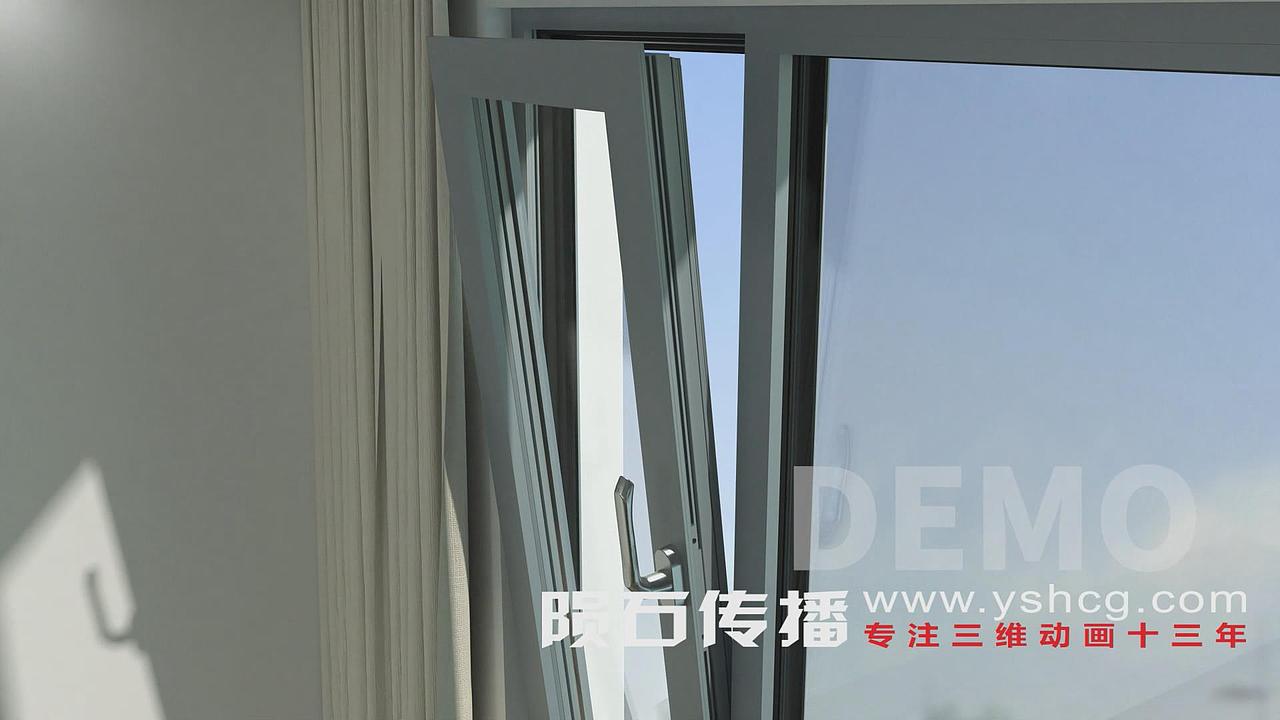 门窗系统动画视频，效果惊艳全场