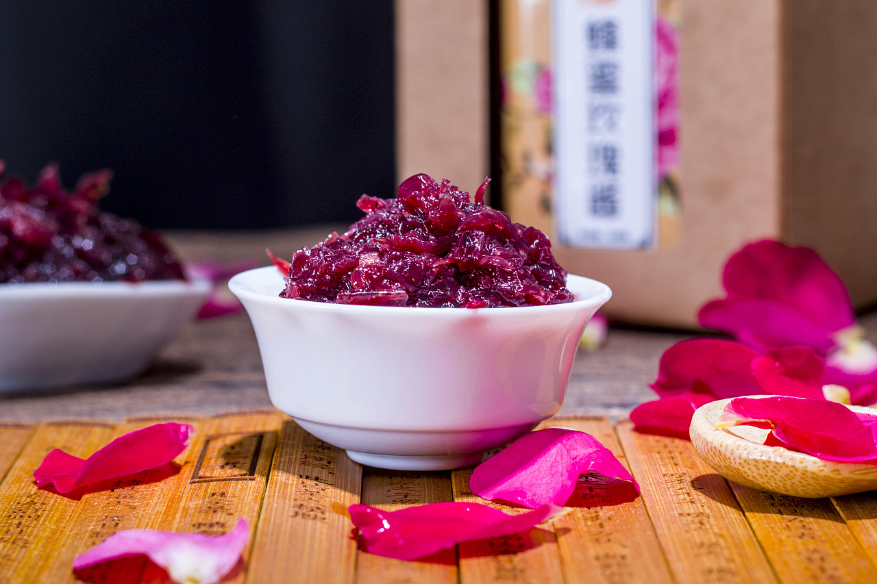 产品摄影之玫瑰花茶,玫瑰酱--盛宣视觉工作室