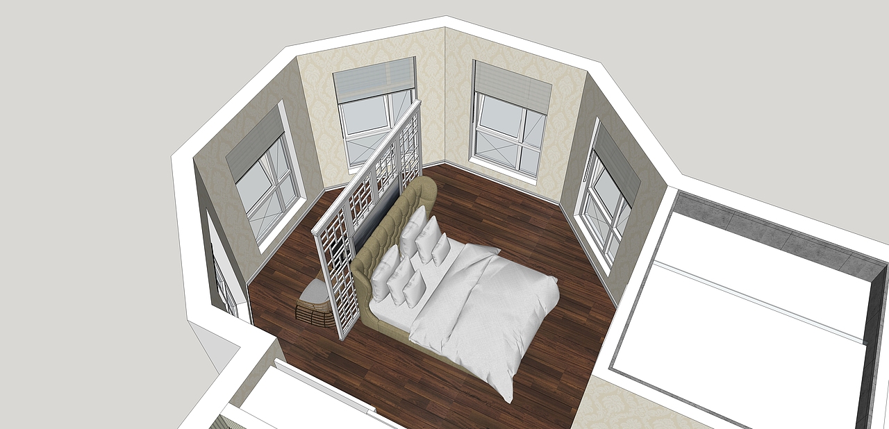 1612期学员入学四周以后SU模型表现作品