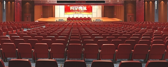 中学多功能厅全案设计案例分享