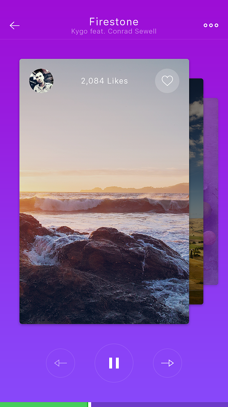 临摹音乐播放器界面设计