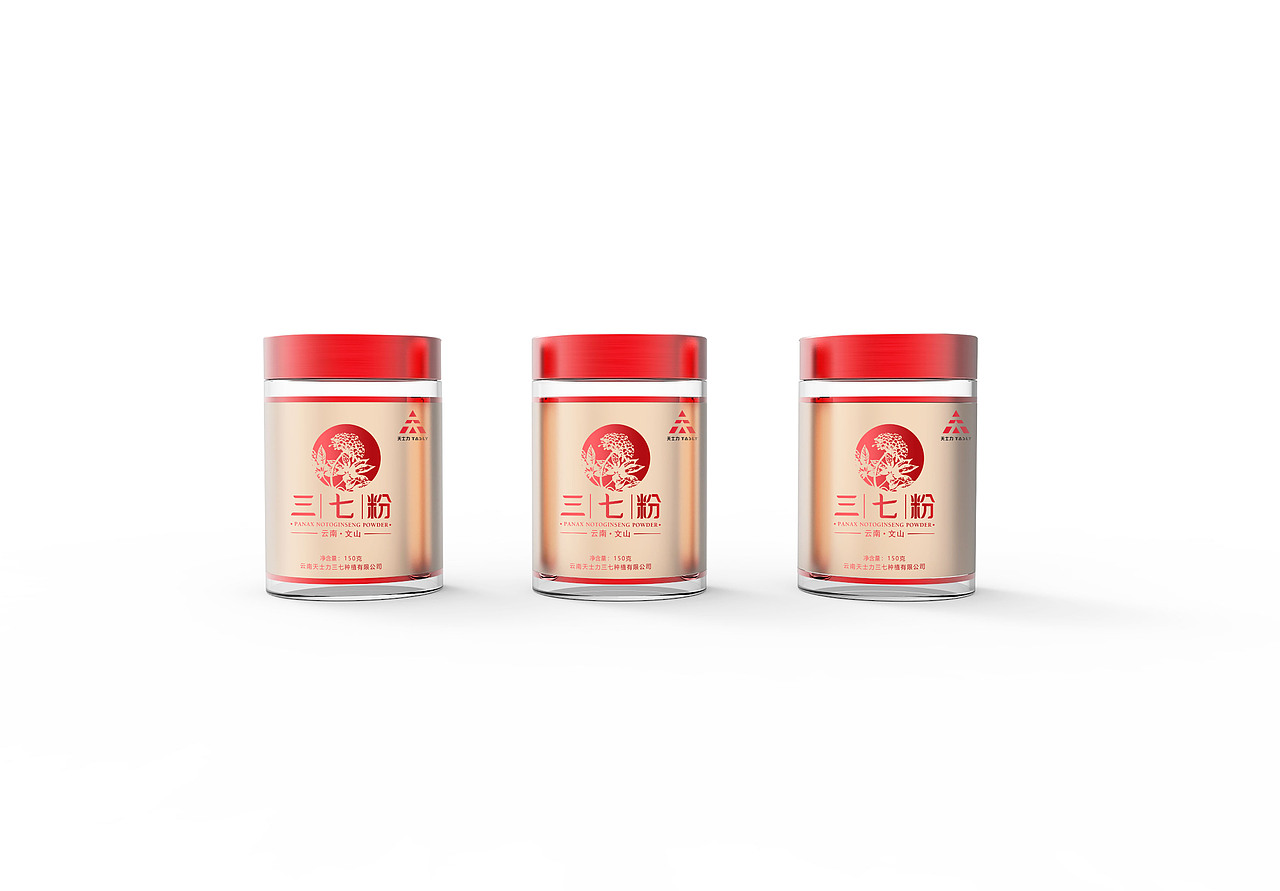 天士力三七粉系列化包装设计