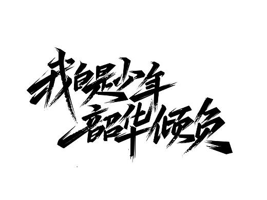 我自是少年 韶华倾负 字设