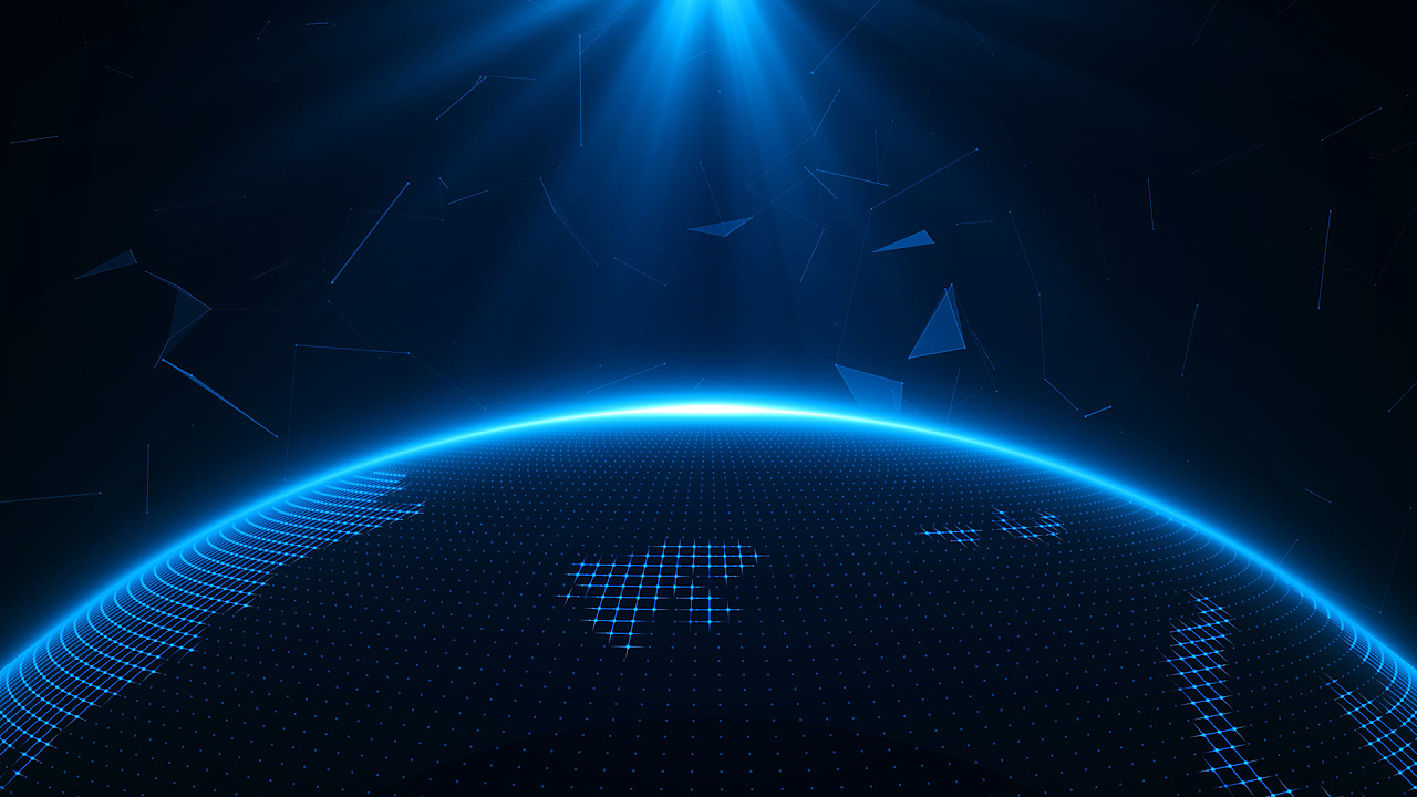 011_大气蓝色地球科技背景-ae|ui|动效设计|tyky123 - 临摹作品