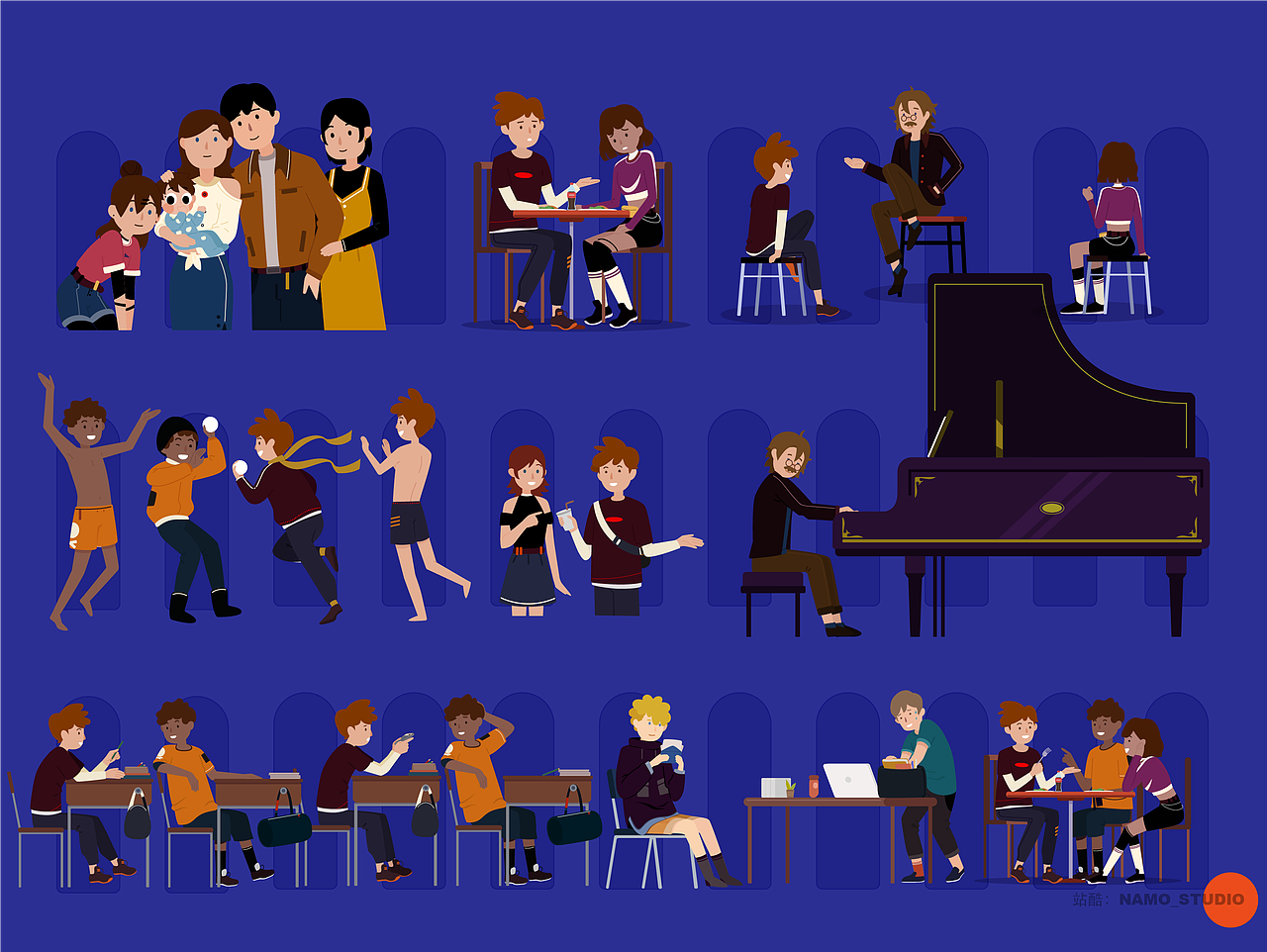 在线教育-儿童插画设计合集(高年龄段)