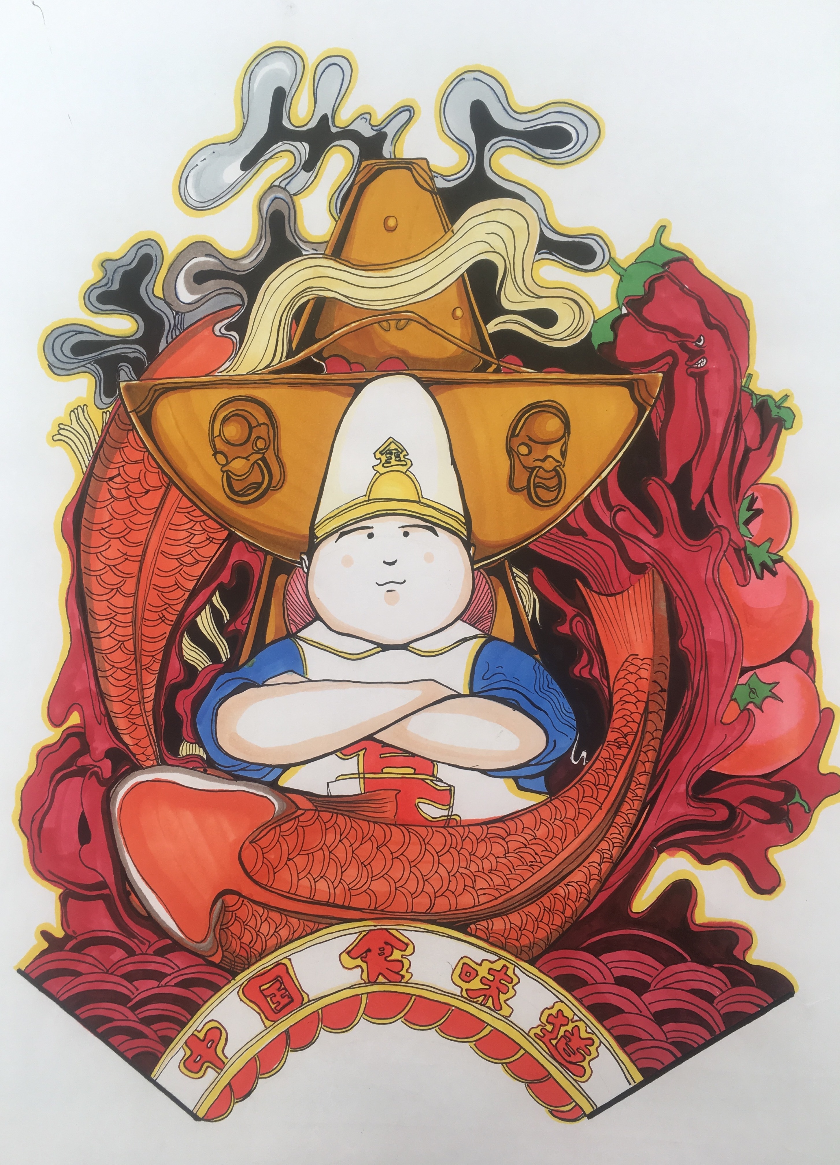 16年—17年视觉传达考研手绘