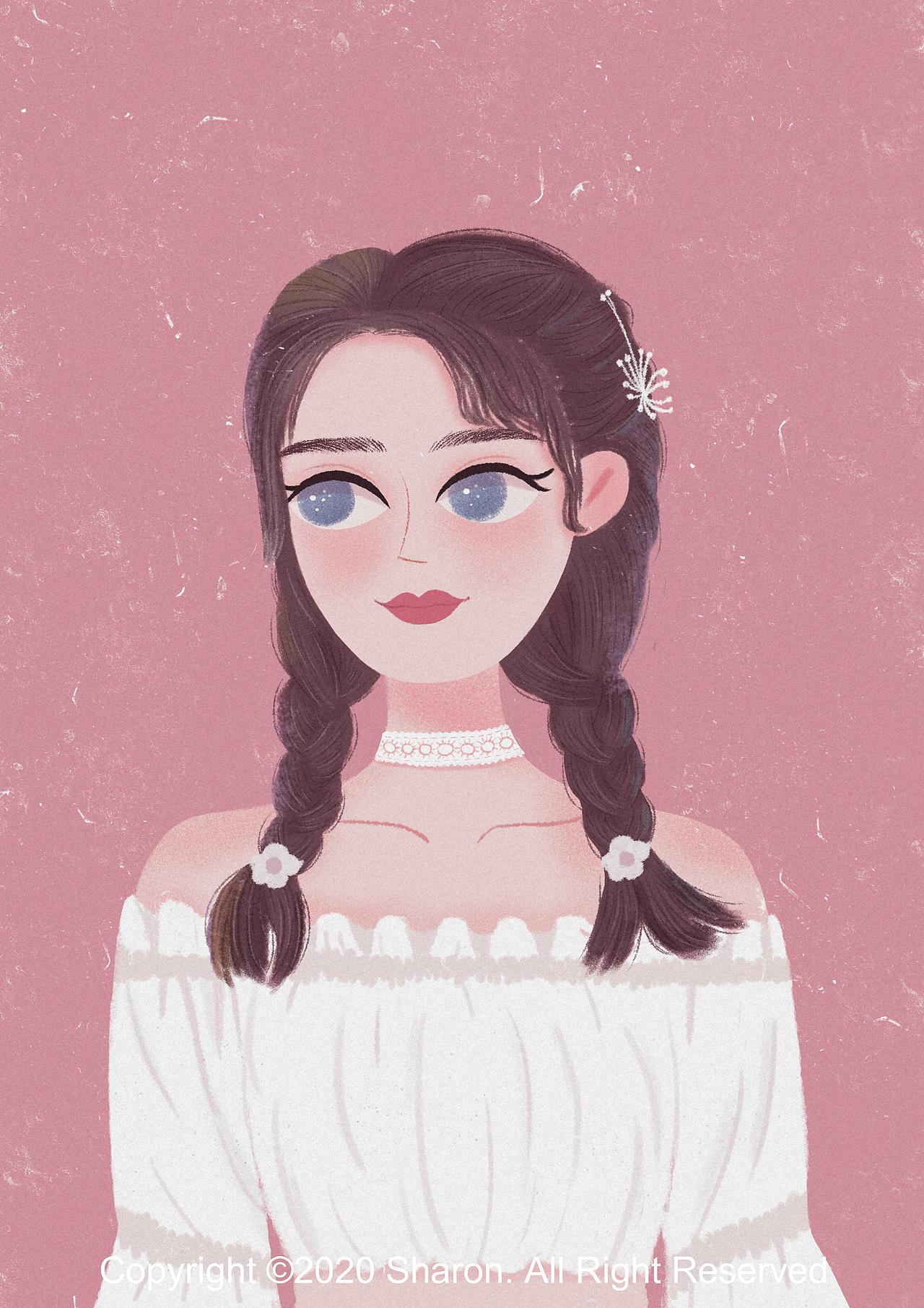 手绘头像（图ZMjE2NzI4NzE2） - 创作习作 - 站酷设计师雪伦SharonLiao原创素材 - 站酷ZCOOL