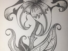 植物装饰画 平衡 对称