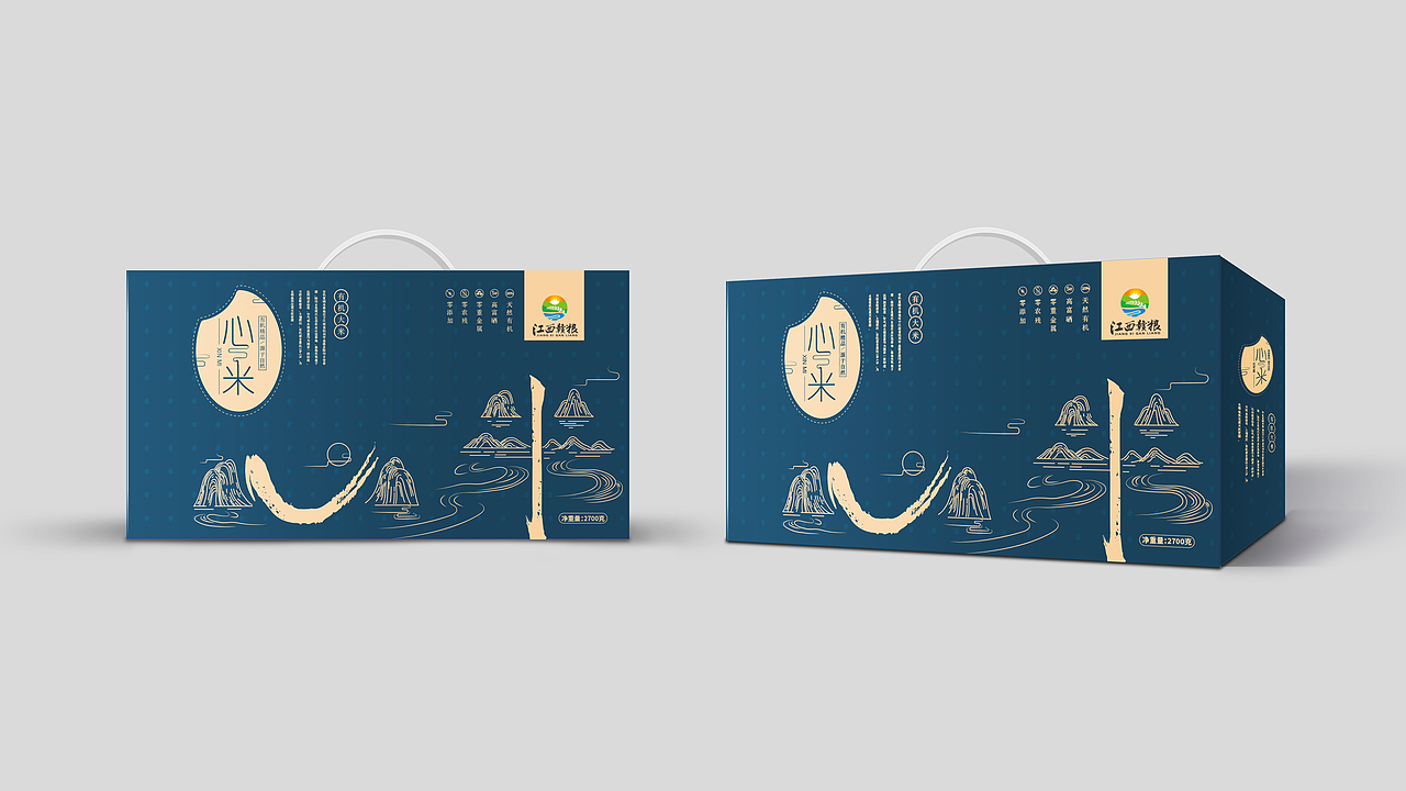 大米包装礼盒设计（图ZMTg4MDQ2NjQw） - 包装 - 站酷设计师李鲤鲤原创素材 - 站酷ZCOOL