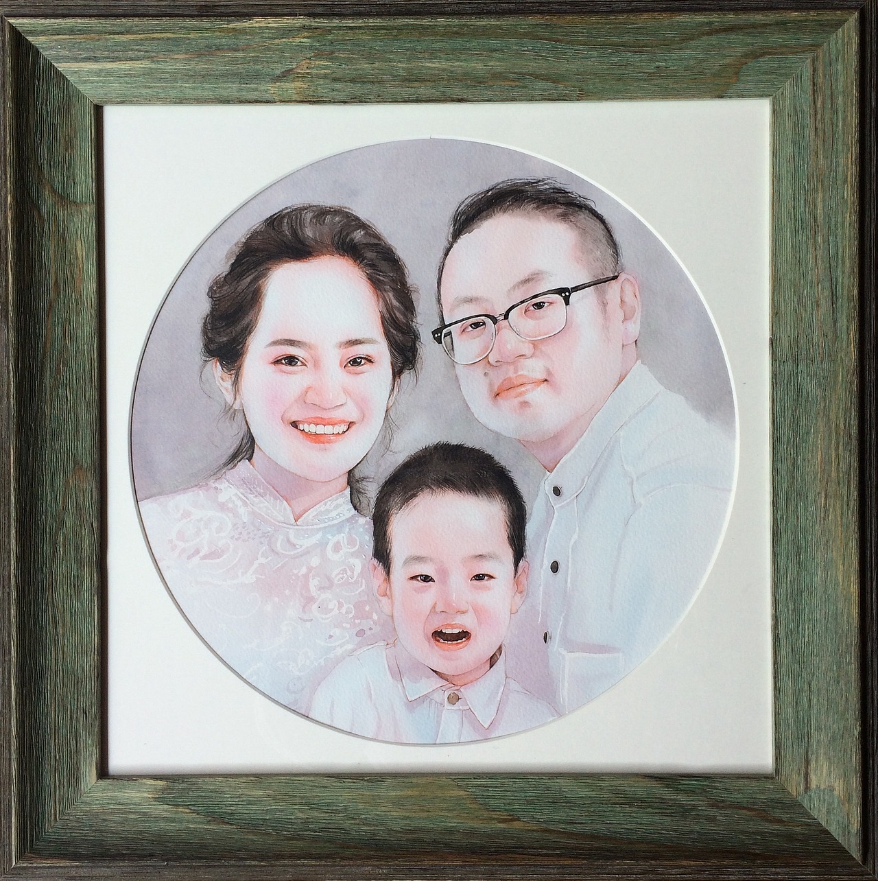 全家福（图ZODAzMDQwODQ=） - 绘画 - 站酷设计师晓梦绘像馆原创素材 - 站酷ZCOOL