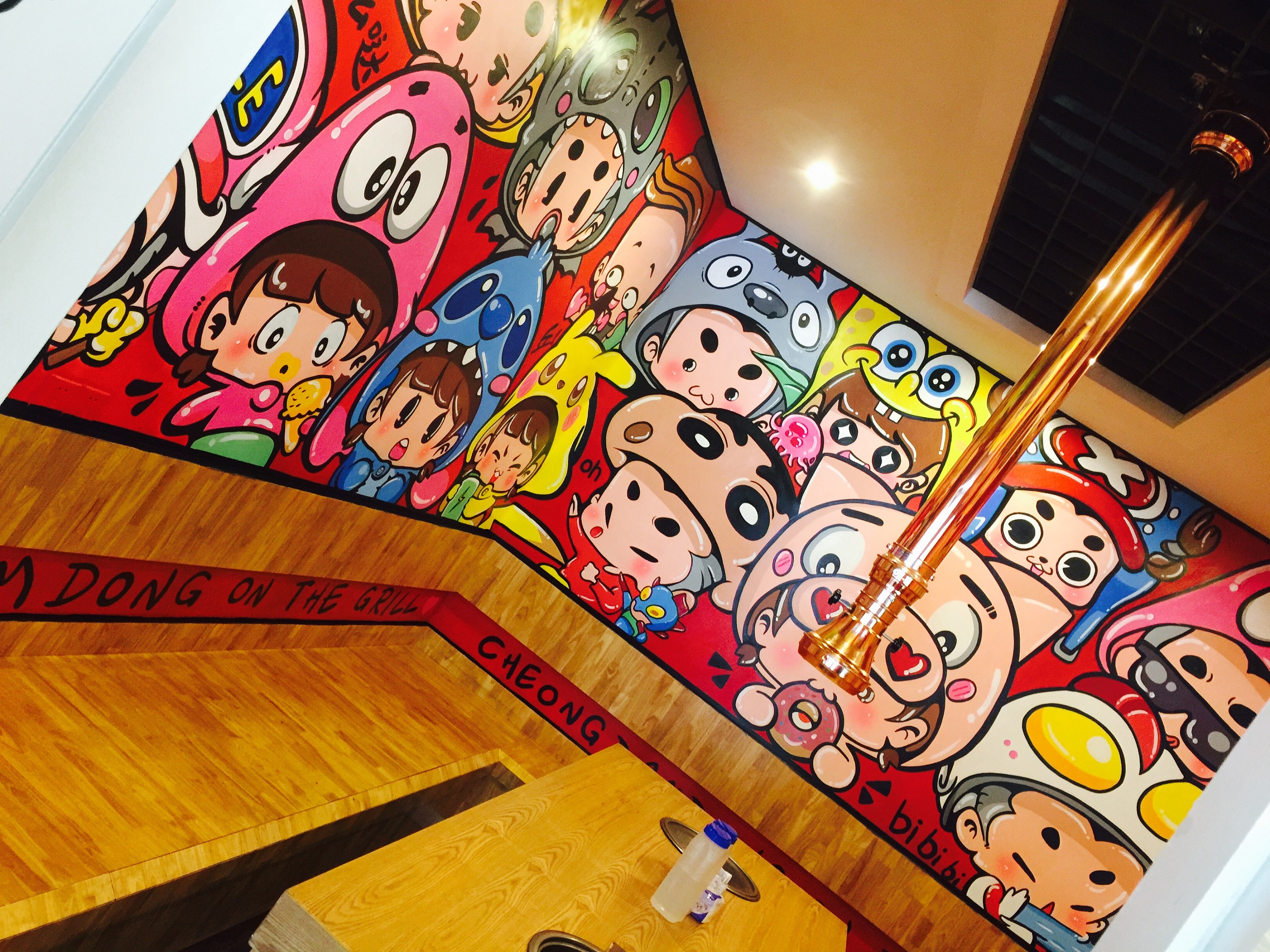 清潭洞烤肉店墙绘第二弹|插画|新锐潮流插画|痞子jack - 原创作品