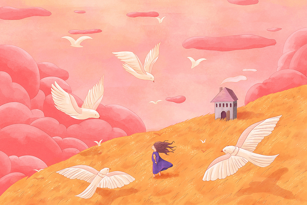 八月插画（图ZMTI2NzAzODk2） - 创作习作 - 站酷设计师李那那原创素材 - 站酷ZCOOL