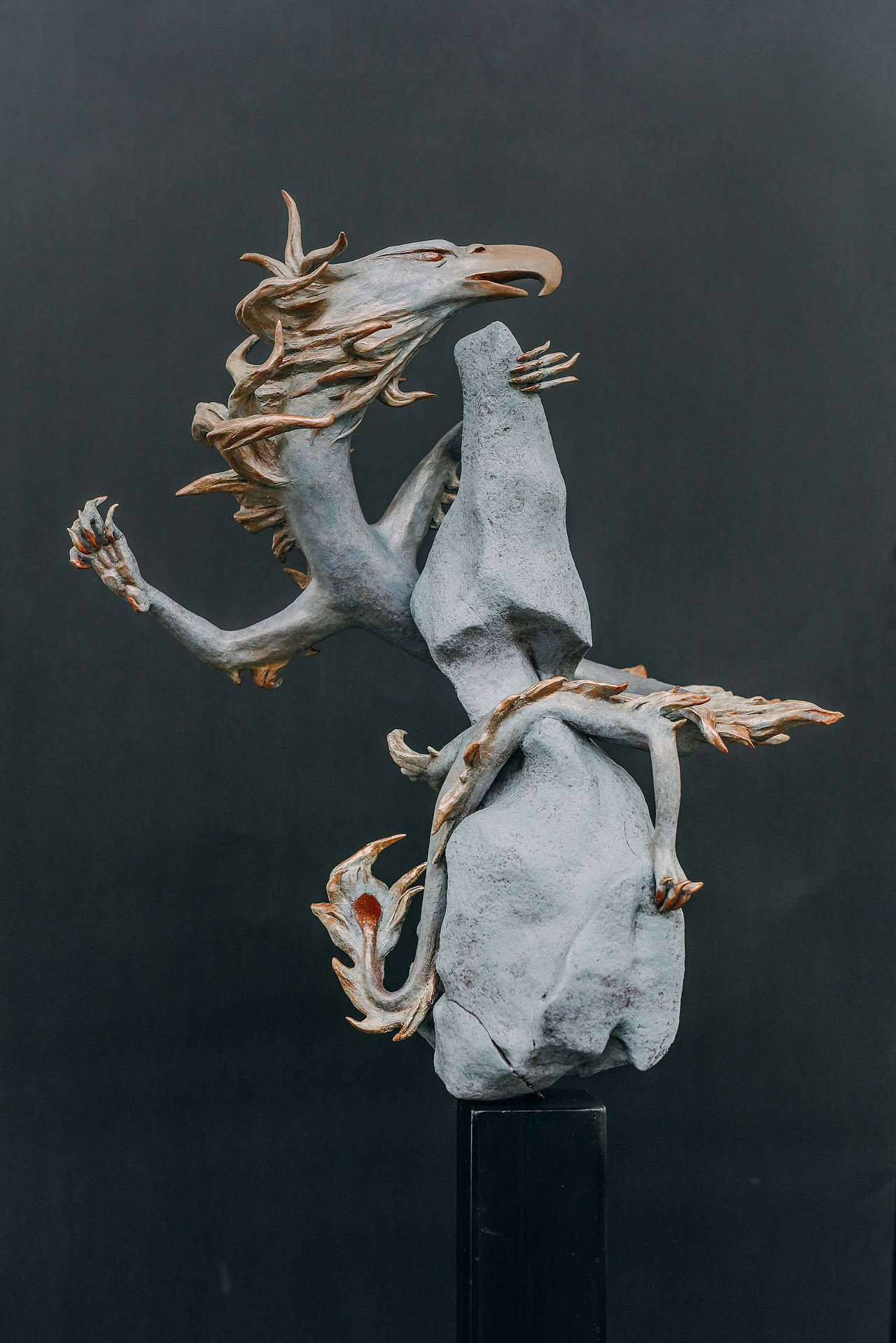 《山海经系列》（图ZNTA1NDUyNDQ=） - 雕塑 - 站酷设计师张云芳12原创素材 - 站酷ZCOOL