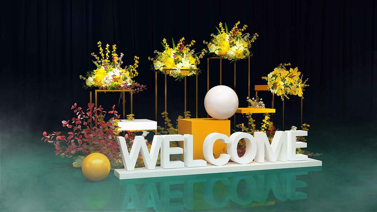 创意房地产堆头签到美陈-dp点-打卡点-爱马仕橙