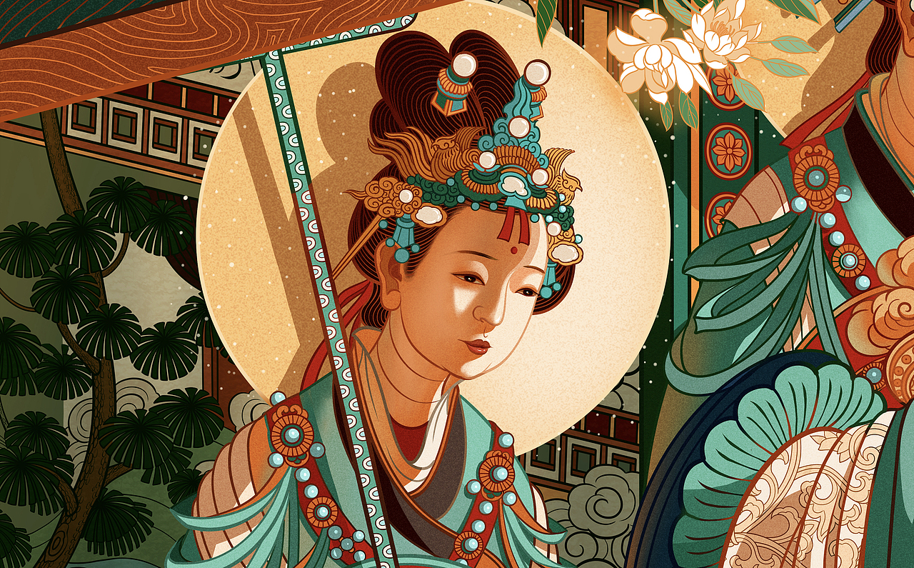 《画壁》组画系列（图ZMzYwNTM4NDA0） - 商业插画 - 站酷设计师唐众汤忠原创素材 - 站酷ZCOOL