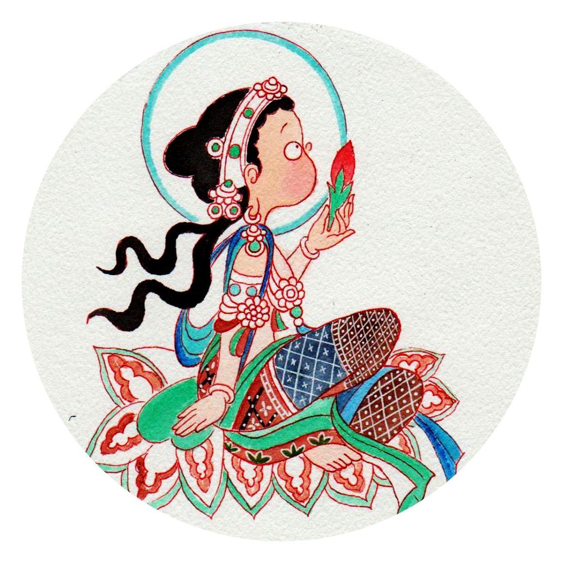 当敦煌壁画中的菩萨飞天开始翻白眼