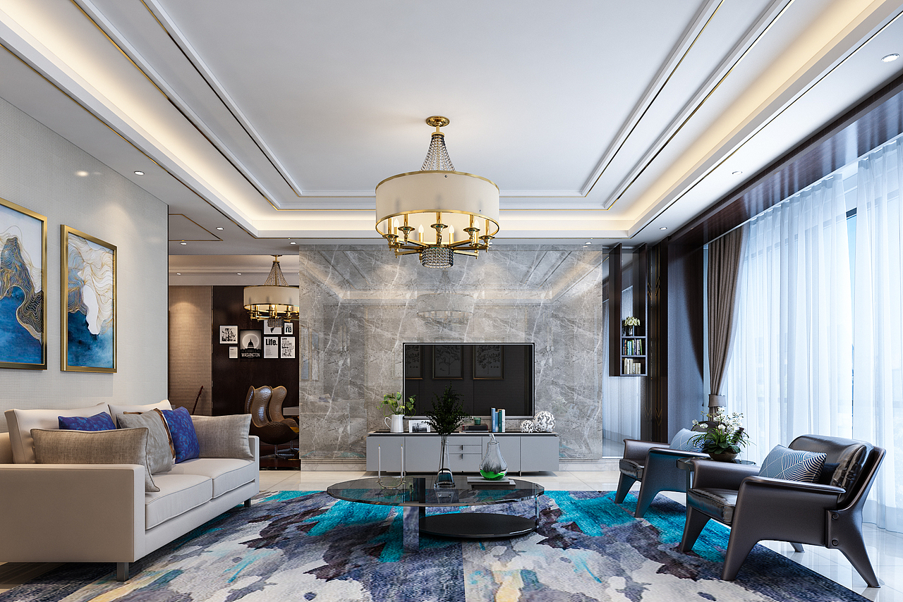 后现代家装效果图案例欣赏（图ZMTkyOTM0Mjk2） - 家装设计 - 站酷设计师Z69056146原创素材 - 站酷ZCOOL