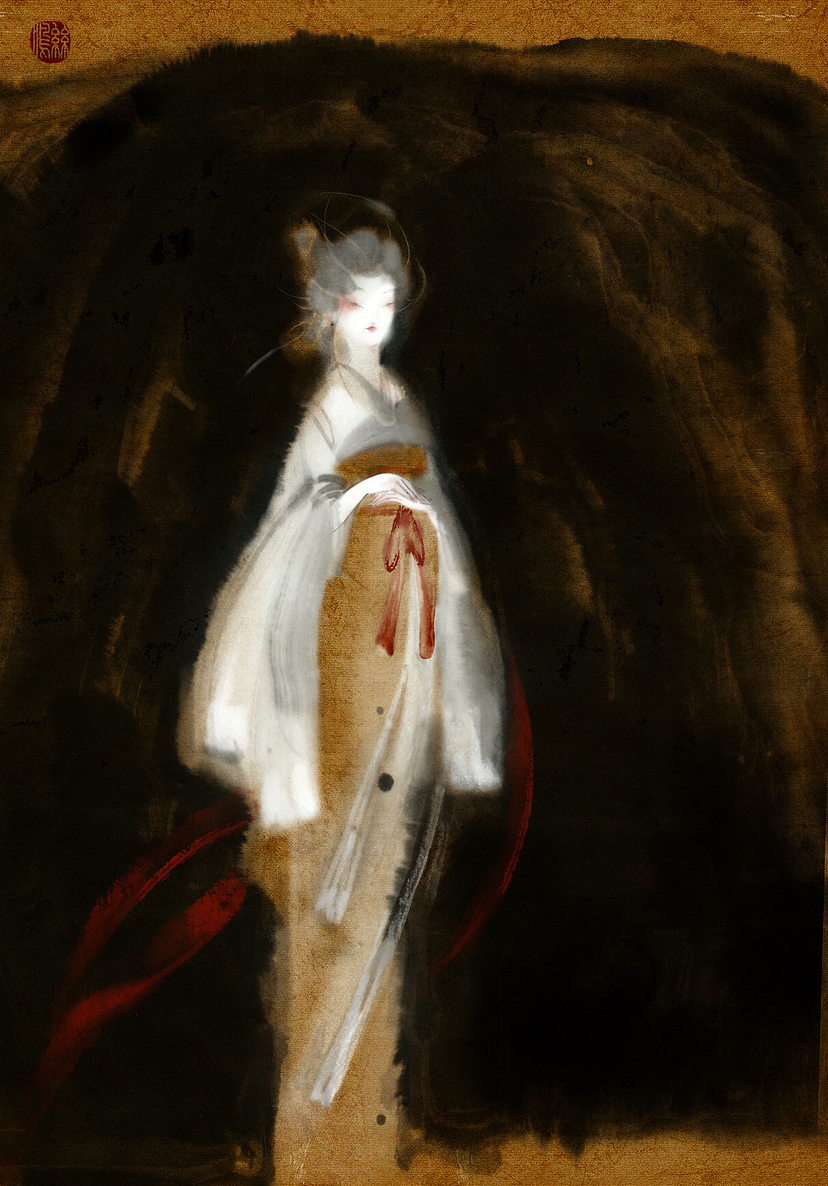 微雨过～知小满～九宫涂～（图ZMzQxMjcxOTY4） - 艺术插画 - 站酷设计师丝鸣原创素材 - 站酷ZCOOL