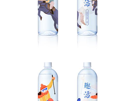练习作品丨虚拟品牌矿泉水瓶包装设计