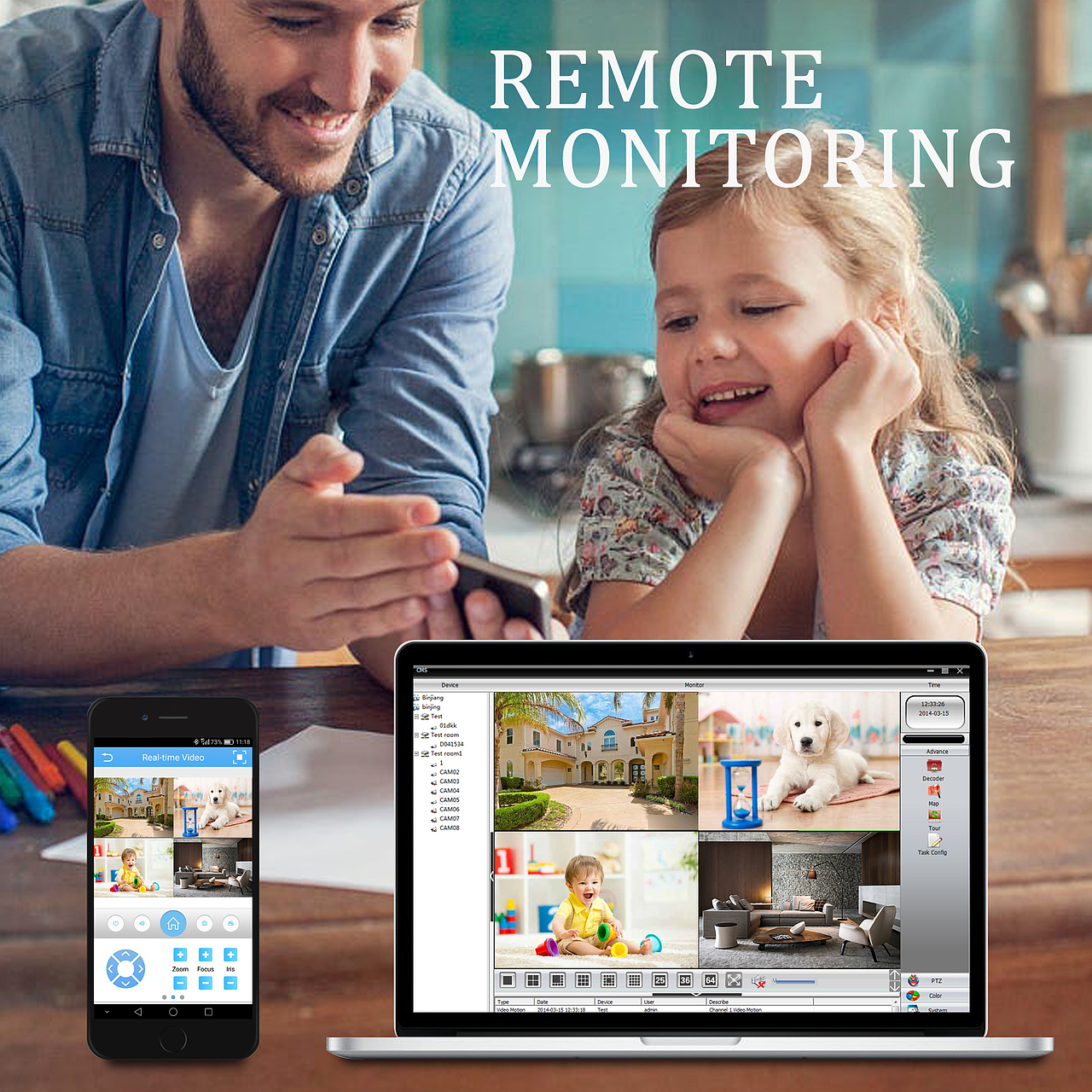 监控套装 亚马逊产品摄影 PS精修图 3D三维建模渲染 电商美工 天猫 京东 聚光影像