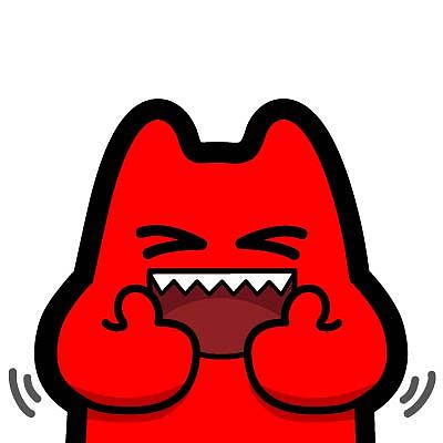 h47【魔鬼猫表情-好棒棒】#半身 竖拇指 称赞 笑  好评 点赞 表扬