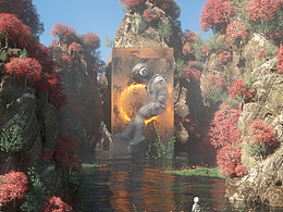 C4D<b class='hightlight'>写实</b>艺术<b class='hightlight'>场景</b>