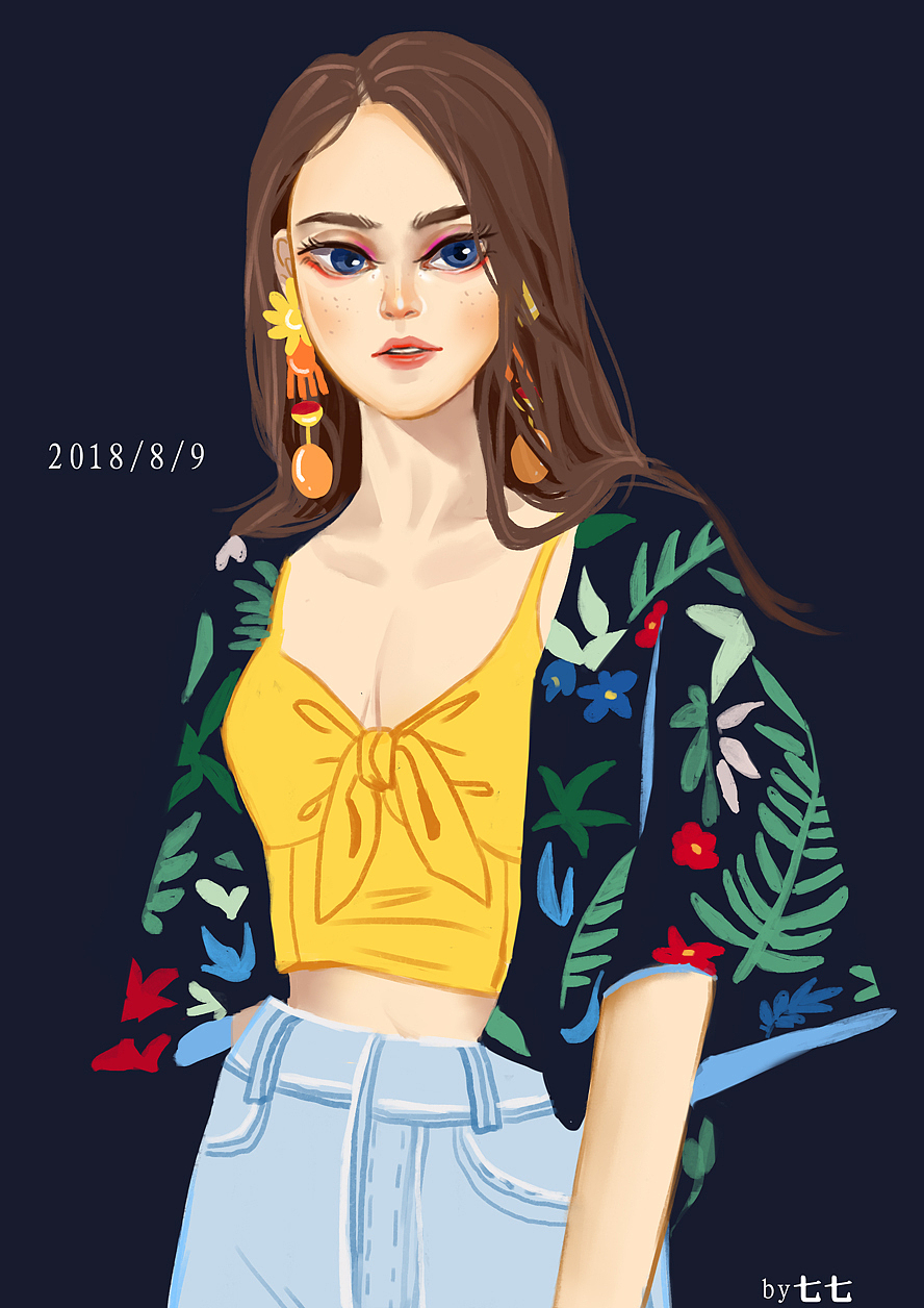 时尚插图立绘合集（图ZMTQzMzU4MzY4） - 商业插画 - 站酷设计师七七插画设计原创素材 - 站酷ZCOOL