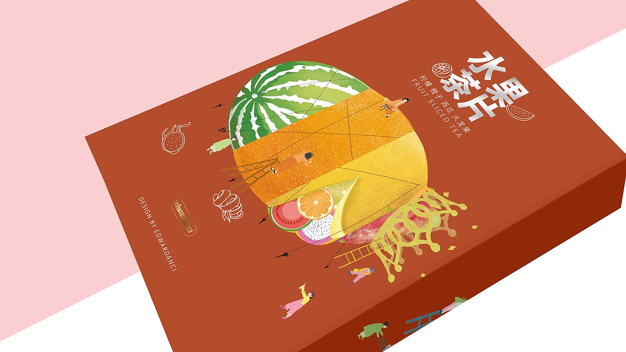 《水果片茶》（图ZMTg5NTcwNDQ0） - 包装 - 站酷设计师edwardanci原创素材 - 站酷ZCOOL